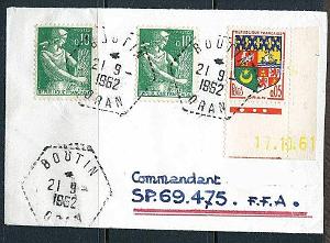Lettre Commandant Schmitt 29- Boutin- Oran